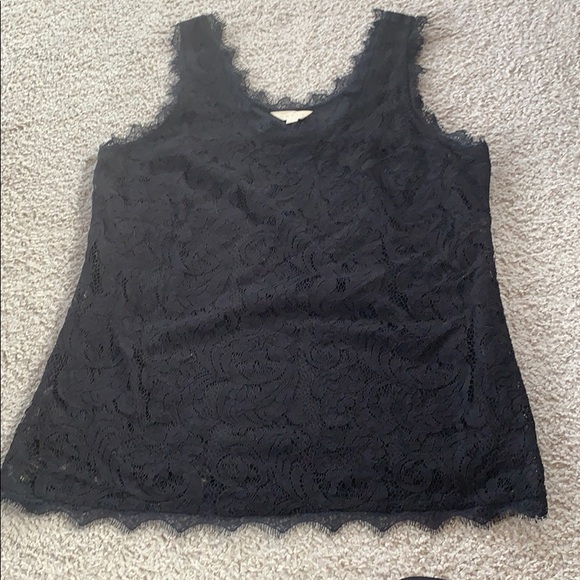 Adiva Tops - 🌵 Lace Black Tank